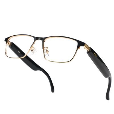 OICIIDO AI Smart Translation Glasses,Supports Translation in 164 Languages,Bluetooth Glasses for Men and Women,Music Playback and Hands-Free Calling,Photochromic Lenses,IP67 Waterproof (KL28-gold)