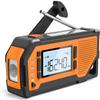 Weather Radio 2000mAh Solar Hand Crank Emergency 4 Ways Powered AM/FM/NOAA Alert Portable with Flashlight Reading Lamp Cellphone Charger and SOS Alarm view 1