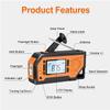 Weather Radio 2000mAh Solar Hand Crank Emergency 4 Ways Powered AM/FM/NOAA Alert Portable with Flashlight Reading Lamp Cellphone Charger and SOS Alarm view 4