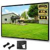 60-200 inch Projector Screen,Black Backing Anti-Crease Movies Screen, 4:3 Foldable Portable Projection Screen for Indoor Outdoor(84inch(170x128cm)) view 1