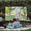 60-200 inch Projector Screen,Black Backing Anti-Crease Movies Screen, 4:3 Foldable Portable Projection Screen for Indoor Outdoor(84inch(170x128cm)) view 2