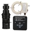 2025 34MP 2K 1080P 60FPS HDMI USB Industrial Digital Video Microscope Camera & 200X C-Mount Lens With 56-LED Adjustable Ring Light - Black view 1