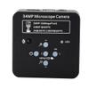 2025 34MP 2K 1080P 60FPS HDMI USB Industrial Digital Video Microscope Camera & 200X C-Mount Lens With 56-LED Adjustable Ring Light - Black view 3