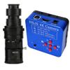 20205 HSJS 4K 60MP HDMI USB Industrial Video Microscope Camera For Phone PCB Repair & 200X C-Mount Lens view 1