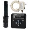 2025 34MP 2K 1080P 60FPS HDMI USB Industrial Digital Video Microscope Camera & 300X C-Mount Lens With 56-LED Adjustable Ring Light - Black view 1