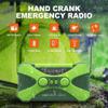 Emergency-Radio Hand Crank Solar Portable Weather Radios,AM/FM, LED Flashlight, Alarm Clock,SOS,10000mAh Power Bank view 3