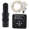 2025 34MP 2K 1080P 60FPS HDMI USB Industrial Digital Video Microscope Camera & 180X C-Mount Lens With 56-LED Adjustable Ring Light - Black view 1