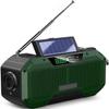 Emergency Weather Radio, 2000mAh NOAA Waterproof Hand Crank Radior, AM/FM Outdoor Camping Solar Alert for Cell Phone Charge view 1