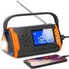Solar Radio 4000mAh Hand-Crank Flashlight fm with Mobile Phone Charging Function Suitable for Outdoor use The Most Beautiful Gift view 1