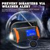 Solar Radio 4000mAh Hand-Crank Flashlight fm with Mobile Phone Charging Function Suitable for Outdoor use The Most Beautiful Gift view 4