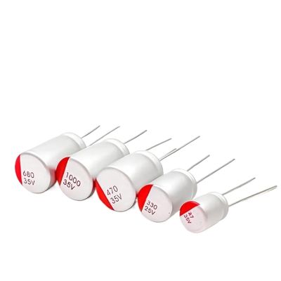 10Pcs Solid Electrolytic Capacitor 6.3V 10V 16V 25V 35V 50V 63V 100V 100UF 150UF 220UF 330UF 470UF 560UF 680UF 820UF 1000UF(50V470UF 10X17MM)