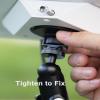 Upgraded, ORLNK Starlink Mini Mount (Anti-Twist Pin Lock) Ladder Roof Rail Pole Mounting Kit for RV Camper Boat Guardrails, with Adjustable Clamp, New Adapter | SLM-C1 view 3