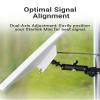 Upgraded, ORLNK Starlink Mini Mount (Anti-Twist Pin Lock) Ladder Roof Rail Pole Mounting Kit for RV Camper Boat Guardrails, with Adjustable Clamp, New Adapter | SLM-C1 view 4