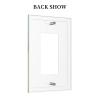 Abstract Art Pattern Single Rocker Wall Plate Switch Decorative Panel Electrical Socket Plate Suitable For Bathroom Kitchen Living Room Bedroom view 4
