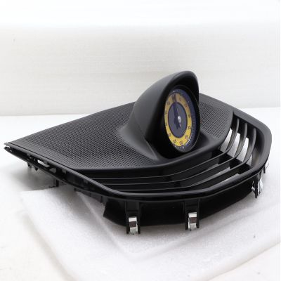 Sport Chrono Stopwatch Mounted Dashboard for Porsche Taycan 2020 2021 2022 2023 2024, Black Panel and Yellow Clock