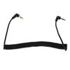 TIDTALEO Right Angle Audio Cable Coiled Spring for Phones Tablets Speakers Clear Sound Transmission Copper Rubber view 1