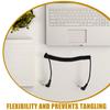 TIDTALEO Right Angle Audio Cable Coiled Spring for Phones Tablets Speakers Clear Sound Transmission Copper Rubber view 3