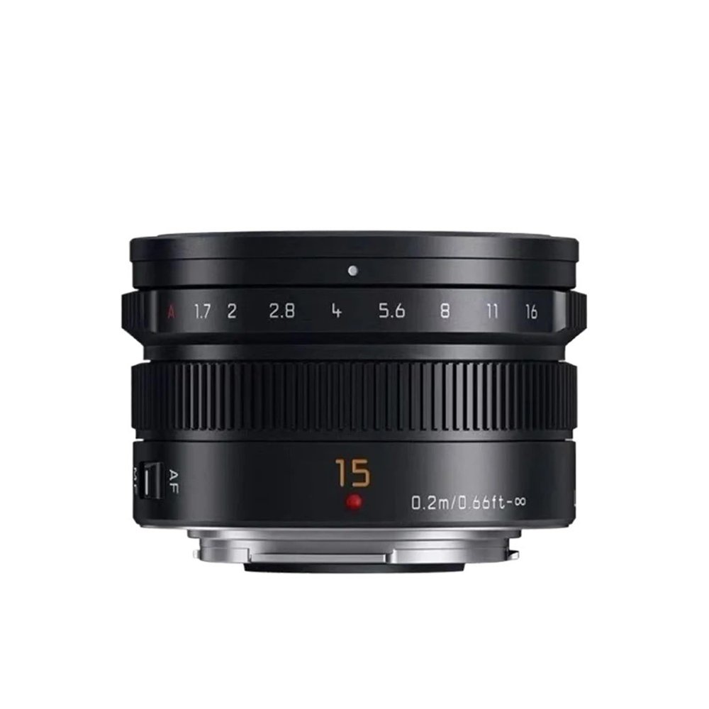 Compatible for Panasonic 15mm F1.7 M4/3 Mount Lens for Mirrorless Cameras GF6 GF7 GF8 GF9 GF10 GX85 G85 EM10 EM5 EP5 EP3