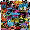 120PCS Neon Football Stickers, Game Day Tailgate Party Favors Football Party Supplies Team Event Decoration Cool Non Sport Touch Down Stickers for Women, Helmet, Water Bottles, Laptop, Sports Fan Gift view 1