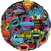 120PCS Neon Football Stickers, Game Day Tailgate Party Favors Football Party Supplies Team Event Decoration Cool Non Sport Touch Down Stickers for Women, Helmet, Water Bottles, Laptop, Sports Fan Gift view 2