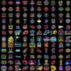 120PCS Neon Football Stickers, Game Day Tailgate Party Favors Football Party Supplies Team Event Decoration Cool Non Sport Touch Down Stickers for Women, Helmet, Water Bottles, Laptop, Sports Fan Gift view 4