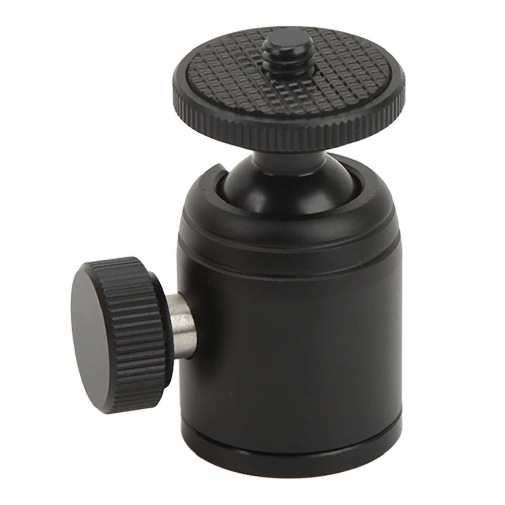 Ball Head Mount Tripod Geared, Aluminum Alloy Mini Ball Head with 1/4 Inch Screw, Portable and Stable - Non - Slip Design, Durable Construction, Ideal for Photography and Live