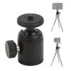 Ball Head Mount Tripod Geared, Aluminum Alloy Mini Ball Head with 1/4 Inch Screw, Portable and Stable - Non - Slip Design, Durable Construction, Ideal for Photography and Live view 3