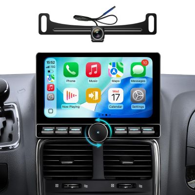 10" QLED Car Stereo for Dodge Grand Caravan (2011-2020) & Chrysler Town & Country Wireless CarPlay Android Auto Radio with Physical Volume Knob Keybutton 4G RAM+64GB ROM Android 13.0