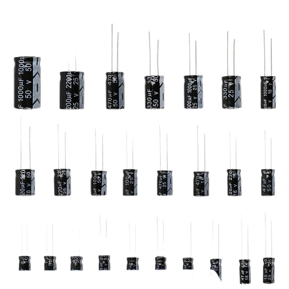10V 16V 25V 35V 50V 63V Aluminum Electrolytic Capacitor 2.2 3.3 4.7 10 22 33 47 100 220 330 470 1000 2200 3300 4700 6800 10000UF(50V680UF 10PCS)