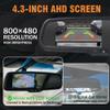Car Mirror Monitor, Rear View Mirror Monitor, with RCA Connector & Custom Bracket and High Resolution Screen (for Ford Explorer 2006-2013) view 4