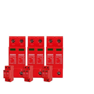 10KA-20KA 2P DC SPD Din Rail Lightning Surge Protector Low-Voltage Arrester Device 500/600/800/1000V Solar Outdoor Power Protect(800V)