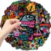 120PCS Neon Baseball Stickers Neon Sports Theme Stickers, Baseball Party Favors Sports Party Gifts Decorations Basketball Vinyl Decals for Water Bottles Laptop Luggage Helmet Skateboard Guitar view 3