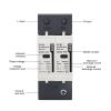 2P 10-20/20-40/30-60KA DC SPD Surge Protector Device 500/600/800/1000V Voltage Protector Solar PV Lightning Arrester Low-Voltage(1000V,30-60KA) view 4