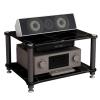 2/3/4-Tier Hi-Fi Shelf Professional Audio Rack Stand Equipment Cabinet with Multiple Shelves for Home Theater, Studio Gear, and AV Receiver Storage(Black,60 * 48 * 36cm(2Tier)) view 1