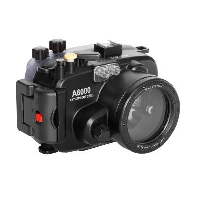 YaelHelens A6000 Underwater Camera Housing, Professional Waterproof Case, IPX8 Rated 130ft Depth, Drop-Proof, Freeze-Proof (YH-A6000)