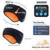 Bluetooth Headband Headphones Double-Layer Ear Warmer for Men Women Winter Cold Weather Wireless Music Thick Fleece Lined Ear Muffs Outdoor Sports Running Cycling (Gray) view 4