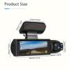 1080P Dual Dash Cam: Front/Inside, 32GB, IR Night Vision, 170 Wide Angle, G-Sensor, 24H Parking. Easy Install. Ideal Gift. (with 32GB Card) view 4