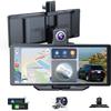 10.26" Wireless Portable Carplay Screen CarPlay & Android Auto Car Stereo 360 Rotation 4K Dash Cam 1080p Rear Camera Mirror Link Voice Control GPS Navigation(SD Card Excluded) view 1
