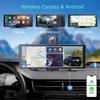 10.26" Wireless Portable Carplay Screen CarPlay & Android Auto Car Stereo 360 Rotation 4K Dash Cam 1080p Rear Camera Mirror Link Voice Control GPS Navigation(SD Card Excluded) view 4