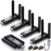 Wireless HDMI Transmitter and 4 Receivers,Up to 8 RXs,Extender Plug and Play,165FT,Smart Thermal Control,LED Display,2.4+5.8GHz Wirelessly Expansion from Laptop/PC/Cable Box to Multiple TVs/Projectors view 1