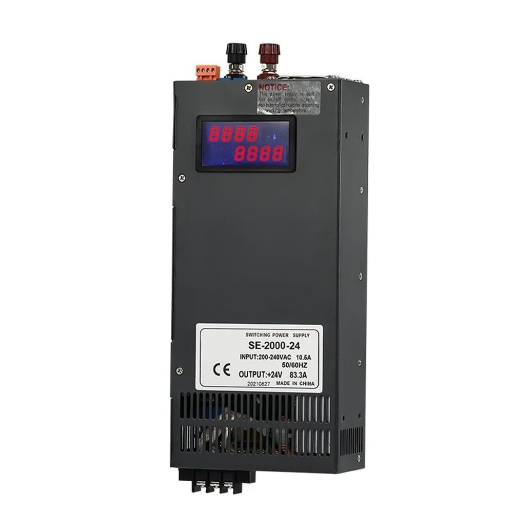 SE2000 2000W Switching Power Supply 0-12V 24V 36V 48V 60V 80V 110V 220V Digital Display Adjustable AC/DC High SMPS(220V,0-36V)
