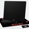 Glass Gaming Mouse Pad Large 19.3 x 16.5 inch  Tempered Hard Mousepad with Full Silicone Base Glasspad for FPS Gaming, Zero Friction, XL, Black view 1