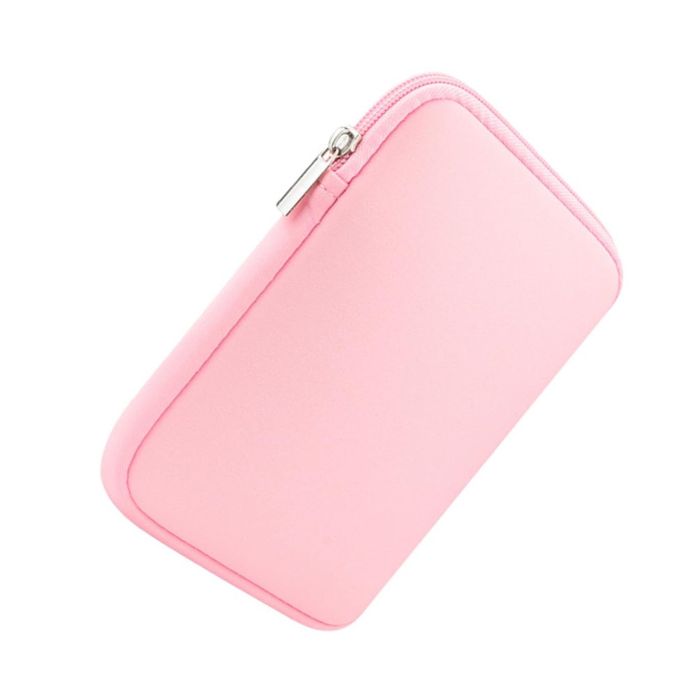 NOLITOY Portable E-Reader Protective Sleeve Secure Zipper Closure Dirtproof and Splashproof E-Reader Bag Stylish Pink Travel Cover for Ebook Readers