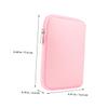 NOLITOY Portable E-Reader Protective Sleeve Secure Zipper Closure Dirtproof and Splashproof E-Reader Bag Stylish Pink Travel Cover for Ebook Readers view 3