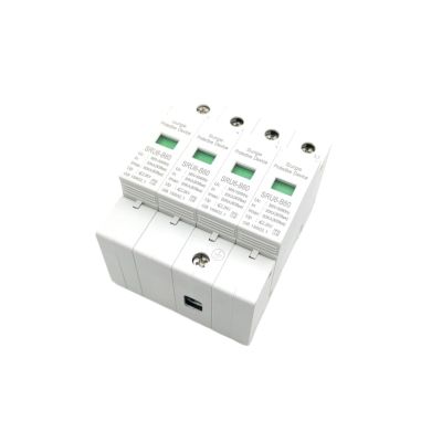 AC SPD 1P 2P 3P 4P 20-100 KA 220V 385V House Lightning Surge Protector Protective Low-Voltage Arrester Device(3P,80KA)