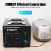 Voltage Converter Transformer 5000VA Step Up/Down Convert from 110 Volt to 220 Volt 4 Sockets Multi - Protection Mechanisms (2 Universal Sockets, 2 US Standard) view 2