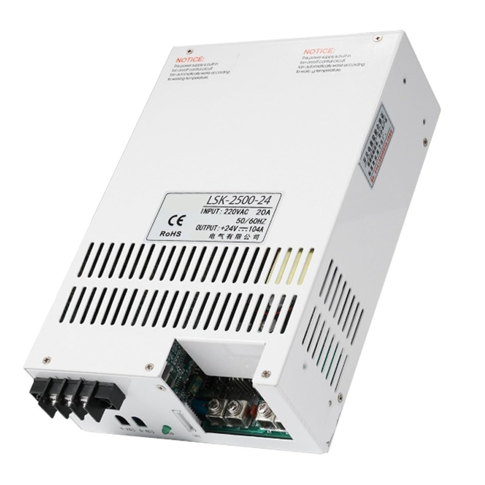 Adjustable Switching Power Supply Digital Display 2500W AC/DC CC/CV 0-12V 24V 36V 48V 60V 72V 80V 110V 220V Industrial SMPS(0-15V 0-166.6A)