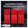 20/40/60KA 2P DC SPD Din Rail Lightning Surge Protector Low-Voltage Arrester Device 500/600/800/1000V PV Outdoor Power Protect(500V,20-40KA) view 3