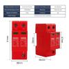 20/40/60KA 2P DC SPD Din Rail Lightning Surge Protector Low-Voltage Arrester Device 500/600/800/1000V PV Outdoor Power Protect(500V,20-40KA) view 4