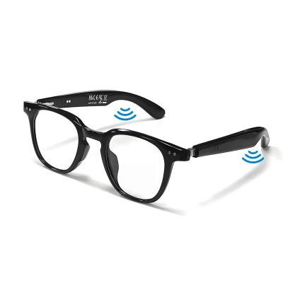 ORGWAUK Smart Bluetooth Glasses, Sunglasses with UV and Blue Light Protection, AI Real-time Translation with 140 Languages, Touch Control, Music & Call for Athletic/Outdoor, Unisex (Black)